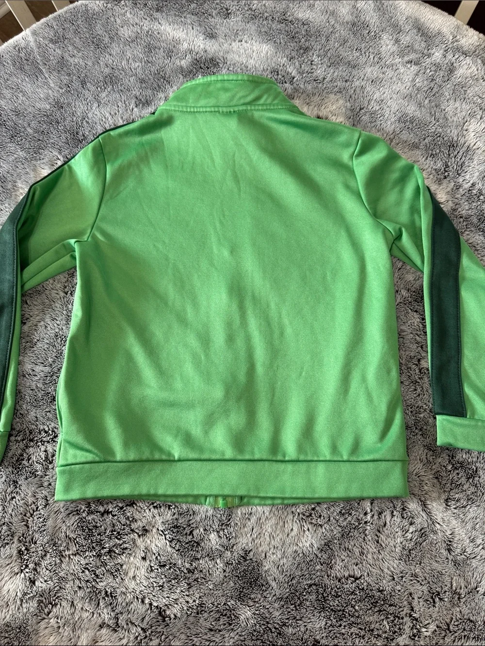 Reebok Athletic Track Jacket Full Zip Boys 11-12  Two Toned Green Sporty Outdoor